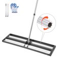 thumbnail image 1 of VEVOR Updated Lawn Leveling Rake with Roller, 36" x 10" Stainless Steel Lawn Leveler with 83.9" Adjustable Handle, Heavy Duty Yard Leveling Rake, Effort Saving Lawn Leveling Tool, 1 of 9