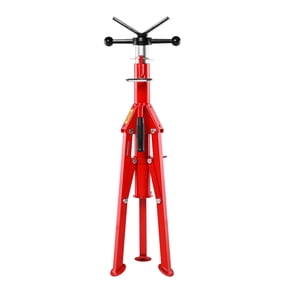 VEVOR V Head Pipe Stand Adjustable Height 28-52 Inch, Pipe Jack Stands 2500 LB. Capacity,Folding Portable Pipe Stands 1/2 to 12 Inch Pipe Supporting,Steel Jack Stands