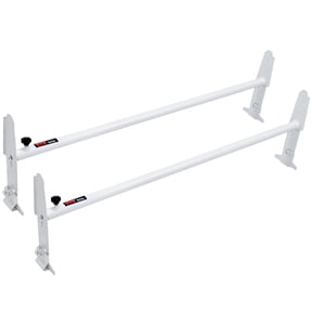 VEVOR Van Roof Ladder Rack,2 Bar Alloy Steel Ladder Racks, Adjustable from 47.2"-78.7", 500 lbs Capacity, Roof Rack Compatible with Full-size Vans with Rain Gutter, Chevrolet Express, GMC Savana, etc