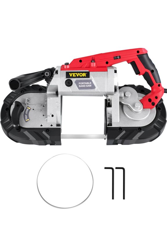 Variable-Speed 5" Deep Cut Portable Band Saw 110V 10-A Motor Tested to UL Standards