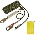 thumbnail image 1 of VEVOR Vertical Lifeline Assembly, 0.55'' x 100' Fall Protection Rope with 30 KN Breaking Tension, Polyester Roofing Rope with Steel Snap Hooks, Rope Grab, and Shock Absorber, ANSI Compliant, 1 of 9
