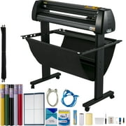 VEVOR Vinyl Cutter, 34 in / 870 mm Vinyl Plotter, Off-line LCD Cutting Machine, Adjustable Force and Speed for Sign Making Plotter, Available with COM USB and U-Disk, Windows System