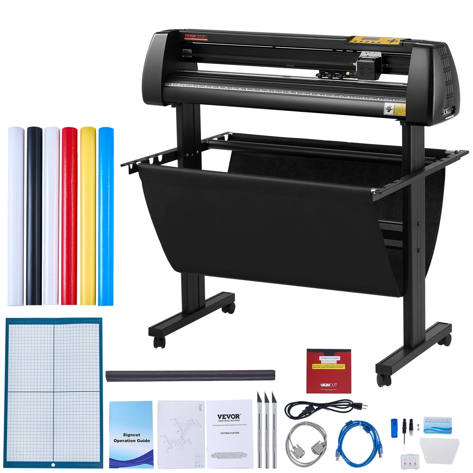 VEVOR Vinyl Cutter, 34Inch Bundle, Vinyl Cutter Machine, Manual Vinyl ...