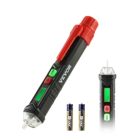 VEVOR Voltage Tester, Non-Contact Voltage Detector with Adjustable Sensitivity, Dual Range AC 12V-1000V/48V-1000V Live & Null Wire Tester Pen with Visual and Audible Alarms, CAT III 1000V Rating