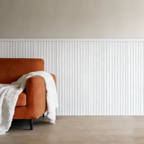 VEVOR Wall Molding Kit, Wainscoting Panels, Lightweight Paintable Polystyrene, Easy to Install, Wide & Narrow Accent Wall Trim for Interior Dcor Living Room, Bedroom, White (77.5 x 38.6 in )