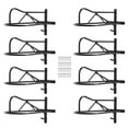 thumbnail image 1 of VEVOR Wall Mount Saddle Rack, 27.3 x 16.3 x 12.5 in, 8 Packs Horse Saddle Rack with Pad Bar, Portable Saddle Stand for English & Western Saddle, Horse Tack Storage for Equestrian Garden, Black, 1 of 9