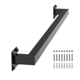 thumbnail image 1 of VEVOR Wall Mounted Stair Handrail, 3ft Black Iron Staircase Handrail Indoor, 250lbs Load Capacity, Industrial Railing Hand Rail for Steps, Square Tube for Loft Porch Deck, 2 Sections, 1 of 9