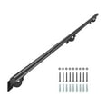 thumbnail image 1 of VEVOR Wall Mounted Stair Handrail, 7ft Pipe Staircase Handrail, Black Galvanized Aluminum, 1.26 inch Pipe Diameter, Indoor&Outdoor Staircase Railing,Industrial Hand Rail for Steps,Security Baluster, 1 of 9