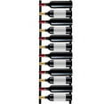 thumbnail image 1 of VEVOR Wall Mounted Wine Rack, 12 Bottles Wine Holder Towel Rack, Black Steel Vertical Wine Rack, Modern Decorative Wall Mounted Wine Bottle Holder, Forward Design Simple Storage Wall Rack 48x6x1inch, 1 of 9