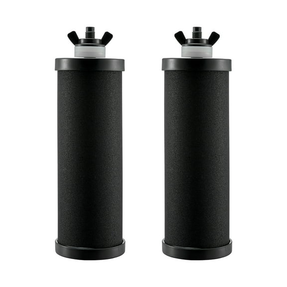 VEVOR Water Filters Replacement, Purification Elements, Activated Carbon Replacement Filters, Easy to Replace Water Filter, Gravity Water Filter System, Compatible with Most Brands, Pack of 2, Black
