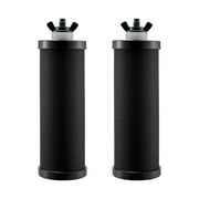 VEVOR Water Filters Replacement, Purification Elements, Activated Carbon Replacement Filters, Easy to Replace Water Filter, Gravity Water Filter System, Compatible with Most Brands, Pack of 2, Black