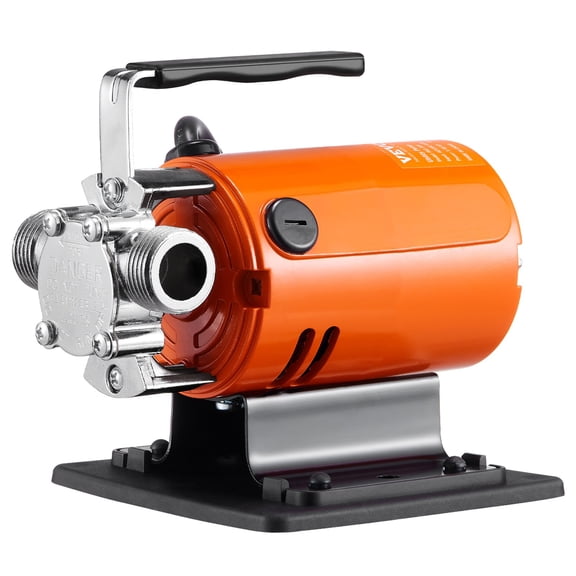 VEVOR Water Transfer Pump, 120V AC 360 GPH 1/10 HP, Portable Electric Utility Pump with 6 ft Suction Hose Kit, Carbon Brushes, Impeller, Suction Strainer, for Garden, Rain Barrel, Pool, Pond, Aquariu