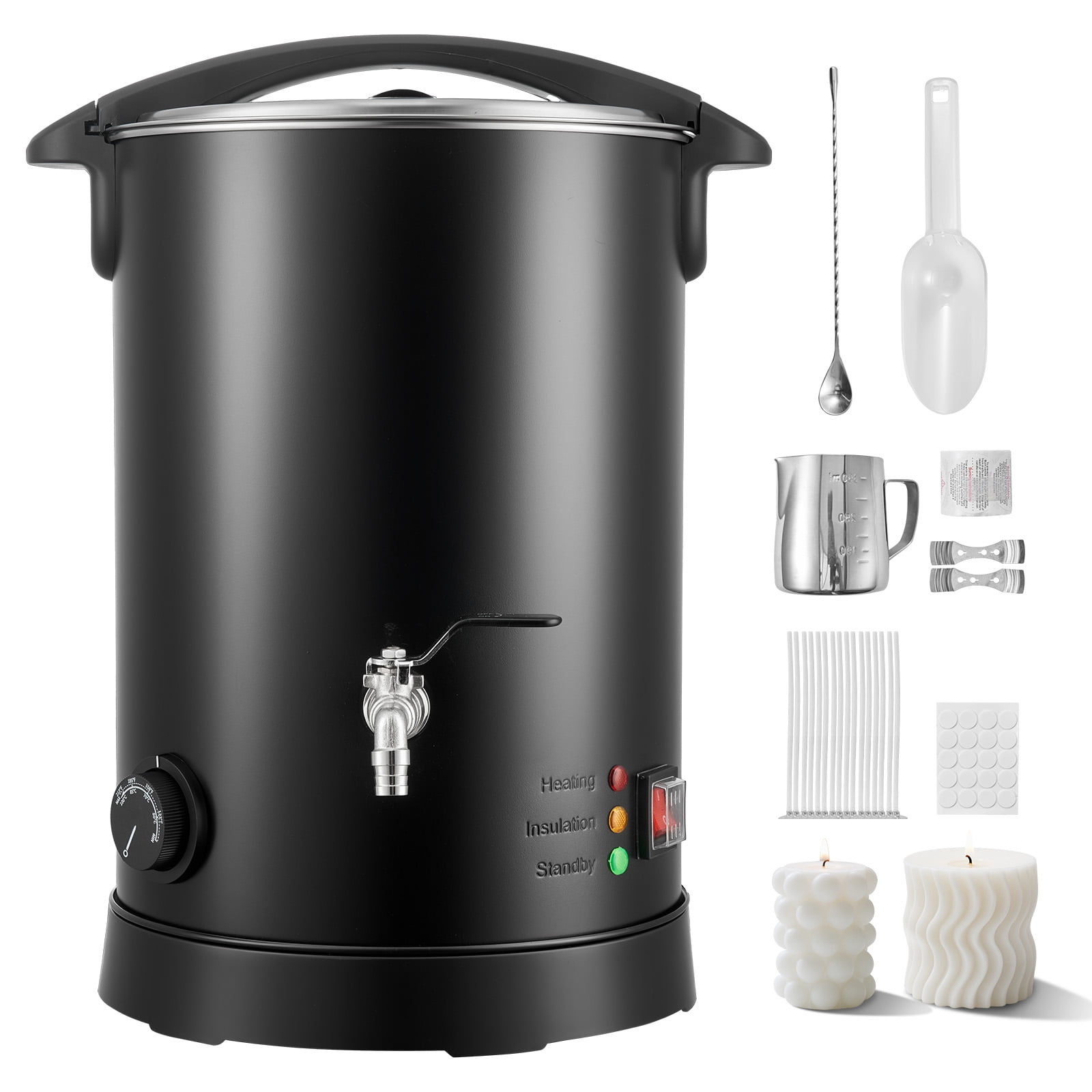VEVOR Wax Melter for Candle Making, 10.6 Qts, Fast and Even Heating ...