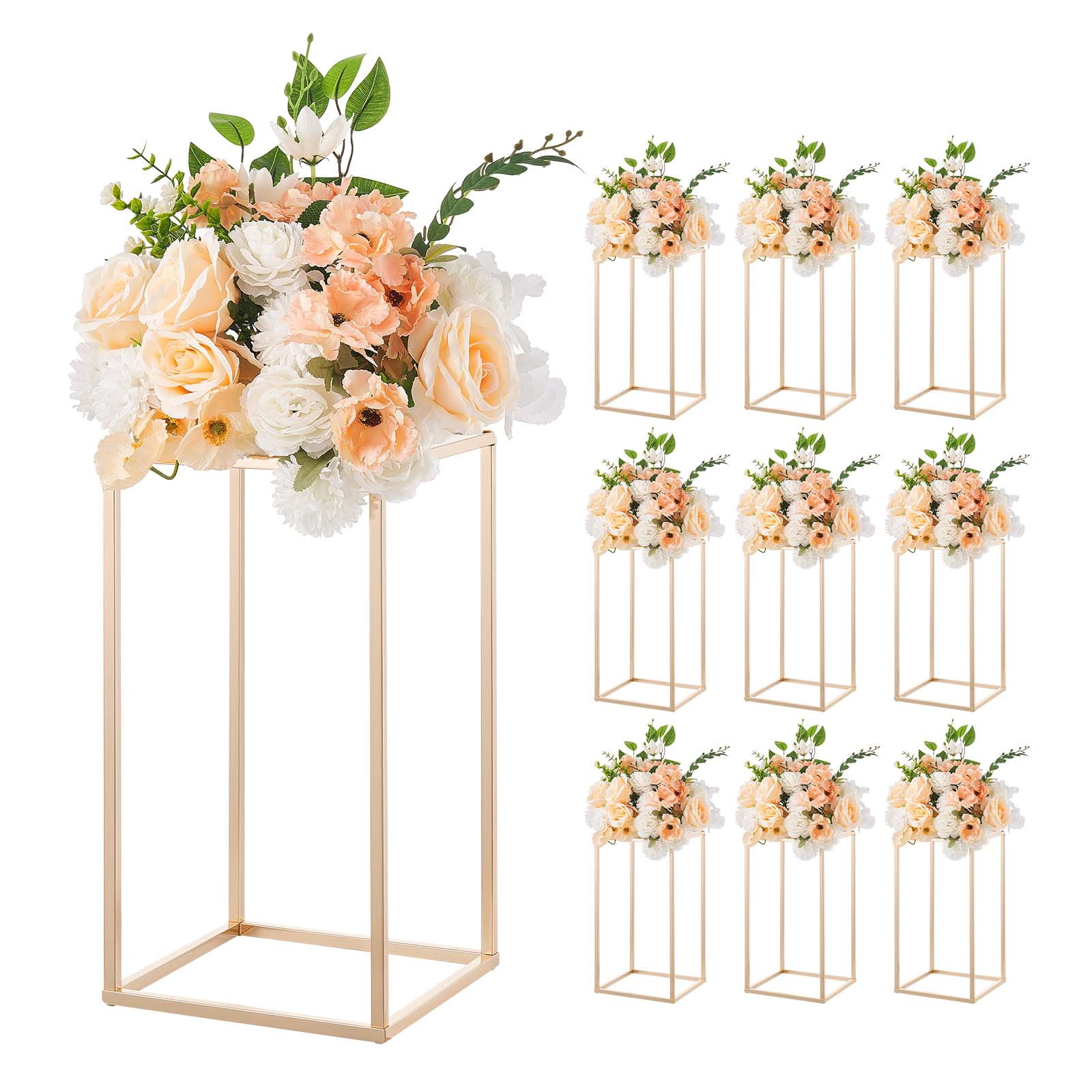 VEVOR Wedding Flower Stand, 10PCS 15.75-inch Column Flower Stand ...