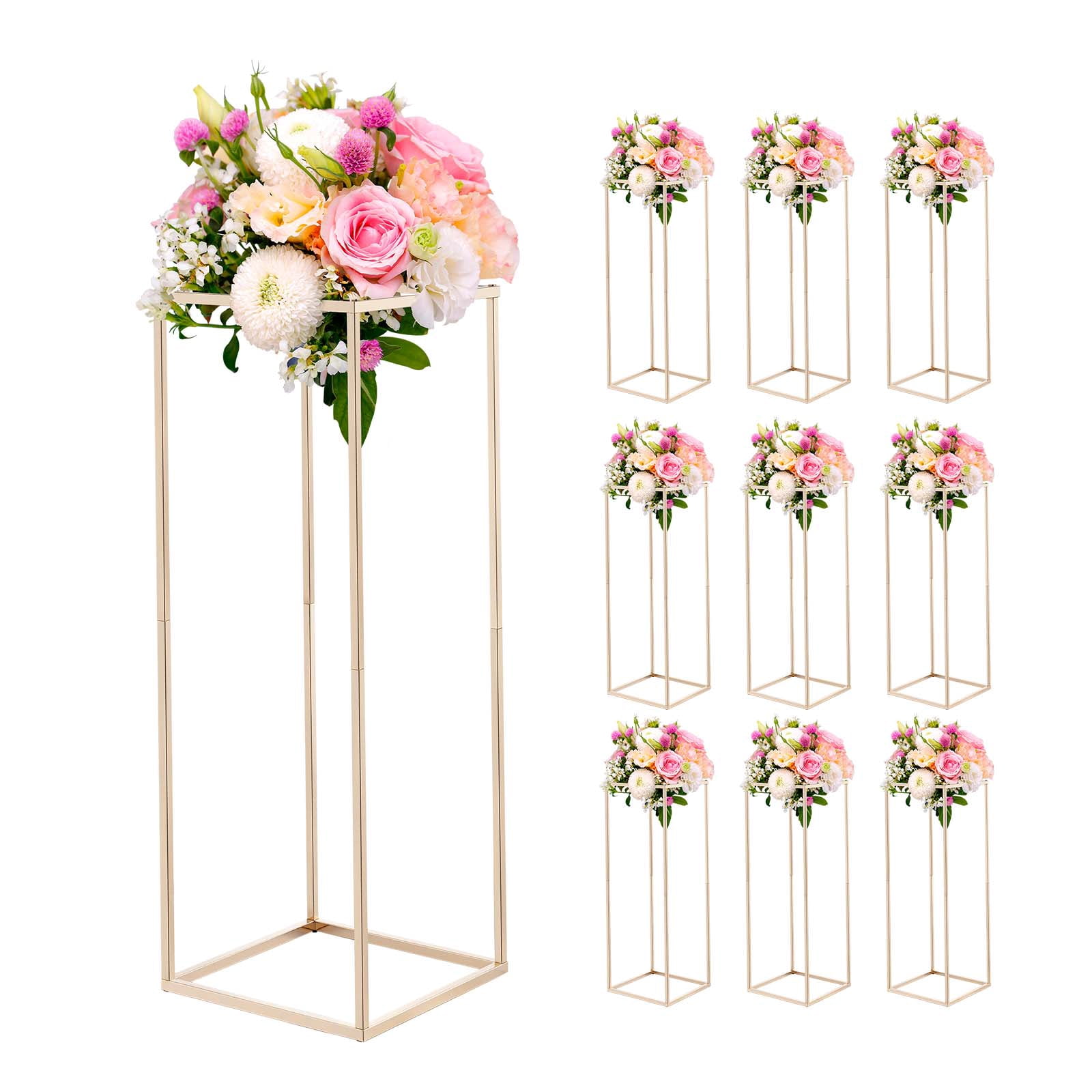 VEVOR Wedding Flower Stand, 10PCS 31.5-inch Column Flower Stand, Floral ...
