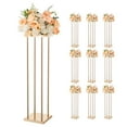 thumbnail image 1 of VEVOR Wedding Flower Stand, 10PCS 31.5-inch Column Flower Stand, Floral Stands with Metal Laminate, Cylindrical Cubic Floral Display Rack for Wedding, Party, Birthday, Home, Gold Centerpiece Stands, 1 of 9