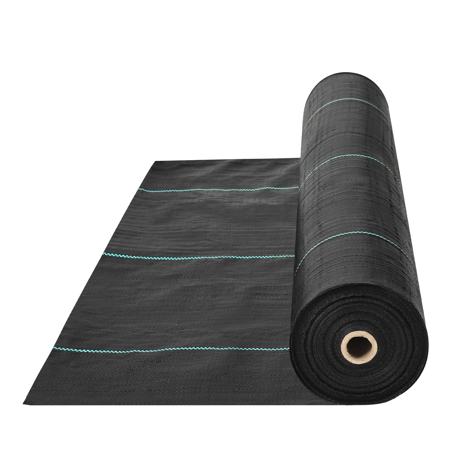 VEVOR 3FT x 250FT Black Polypropylene Weed Barrier Fabric