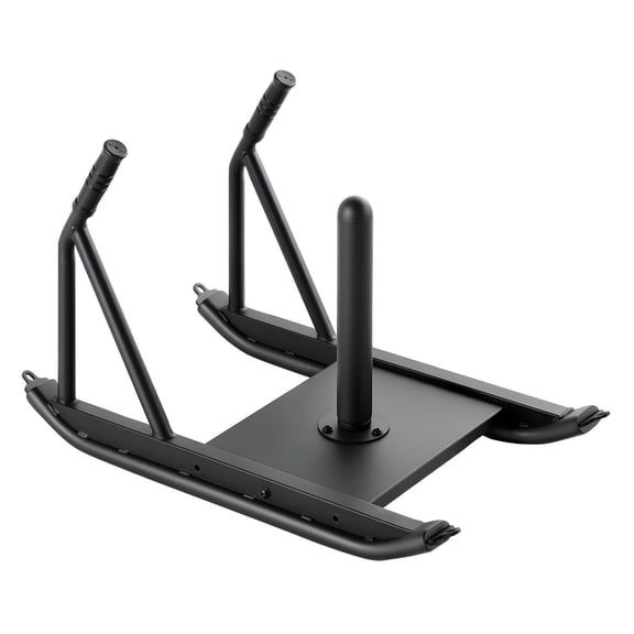 VEVOR Weight Sled, Steel Power Sled, Fitness Strength Training Sleds for Athletic Exercise Speed Improvement, Workout Fitness Equipment with Handle, Compatible with 1/2 in Weight Plates, Bla