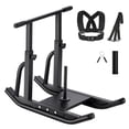 thumbnail image 1 of VEVOR Weight Sled, Steel Power Sled, Fitness Training Sleds for Athletic Exercise Speed Improvement, Workout Equipment with Adjustable Height Handle, Compatible with 1/2 in Weight Plates, Black, 1 of 9