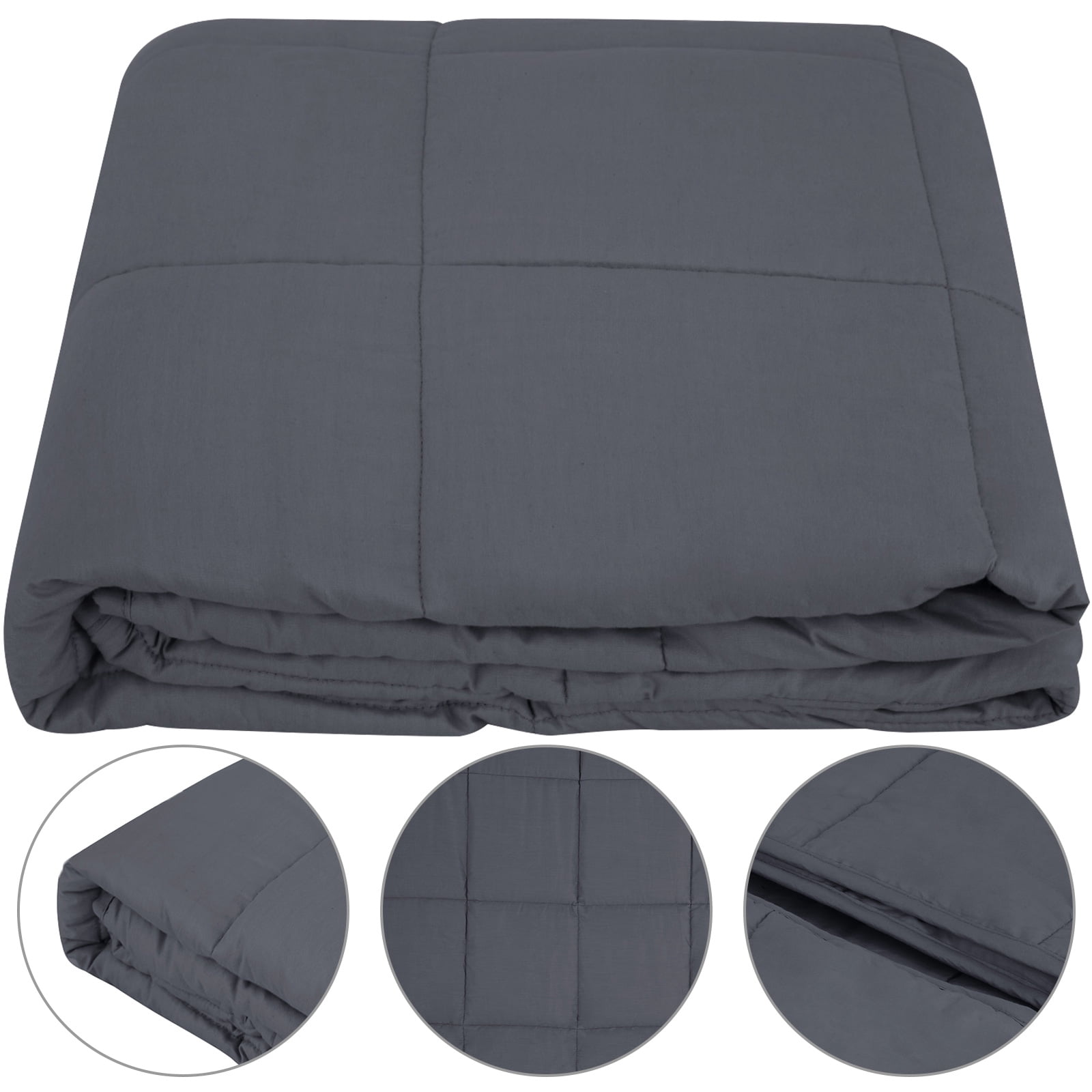 VEVOR Weighted Blanket Heavy Sensory Cotton Blanket For Adult Gray