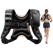 VEVOR Weighted Vest, 10 lbs Body Weight Vest for Men Women, with Reflective Stripe, Adjustable Buckle, Workout Equipment for Strength Training, Running, Jogging, Fitness, Muscle Building, Weight Loss