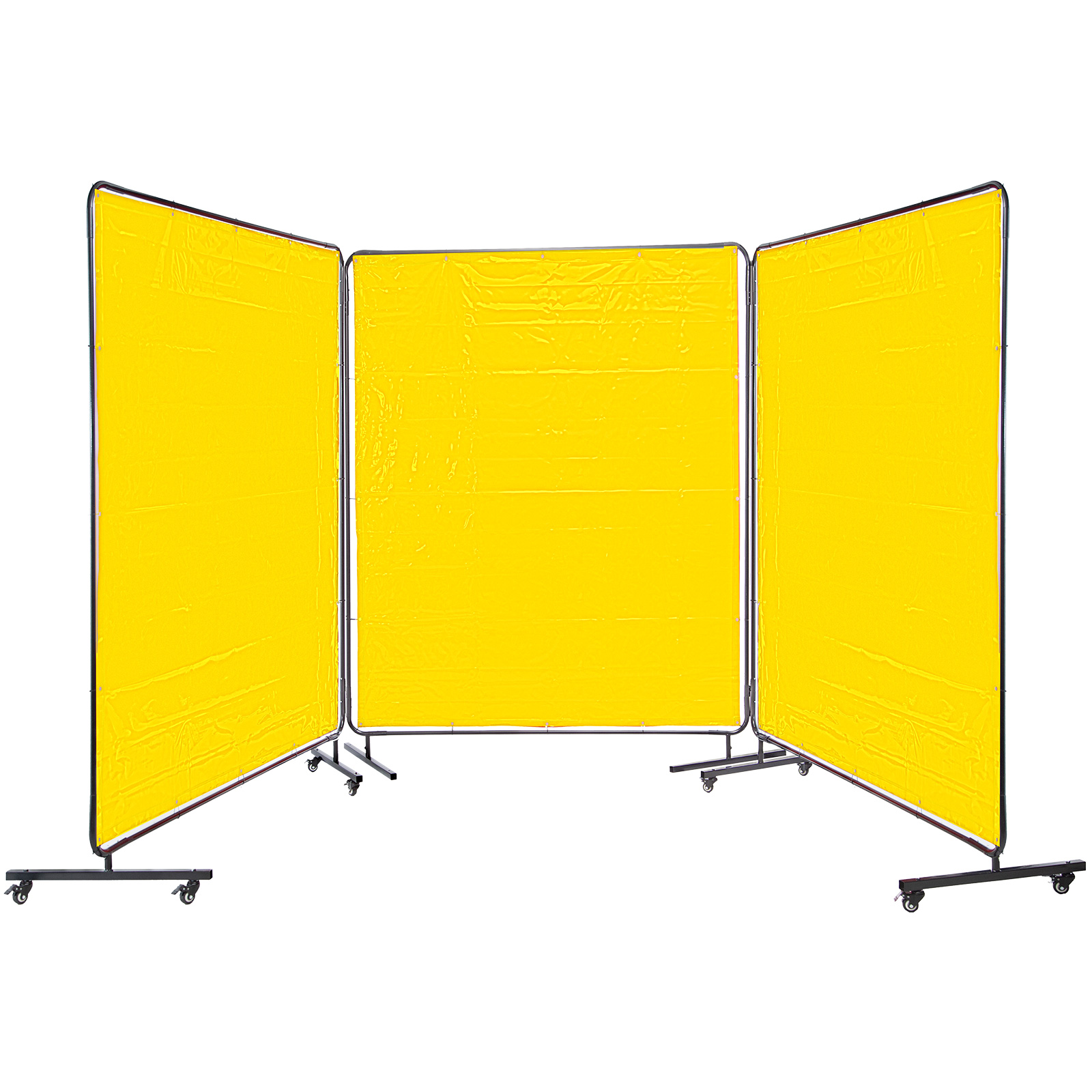 VIZ-PRO 1-Panel Welding Curtain With Frame – 6x6 Ft – Flame Retardant Vinyl – UPC 711091386699