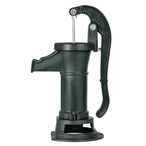 VEVOR Well Hand Pitcher Pump, 25 ft Maximum Lift, Antique Cast Iron Manual Hand Water Pump, NPT 1-1/4 in Connection, Easy Installation, Old Fashioned for Outdoor Garden, Pond, Backyard, Farm, Green