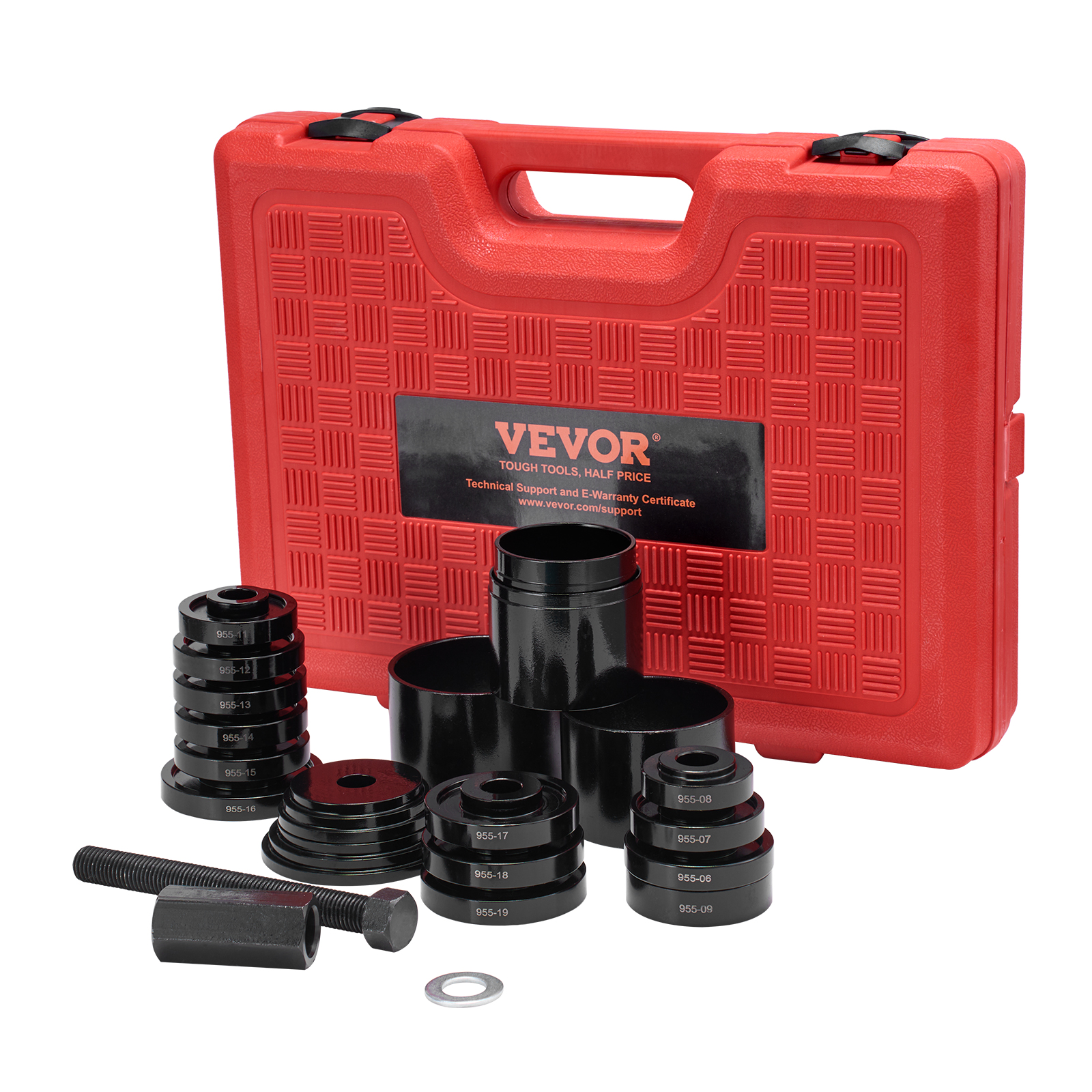 23Pcs FWD Front Wheel Drive Bearing Press Kit Removal Adapter Puller Pulley Tool Kit With Case - 34