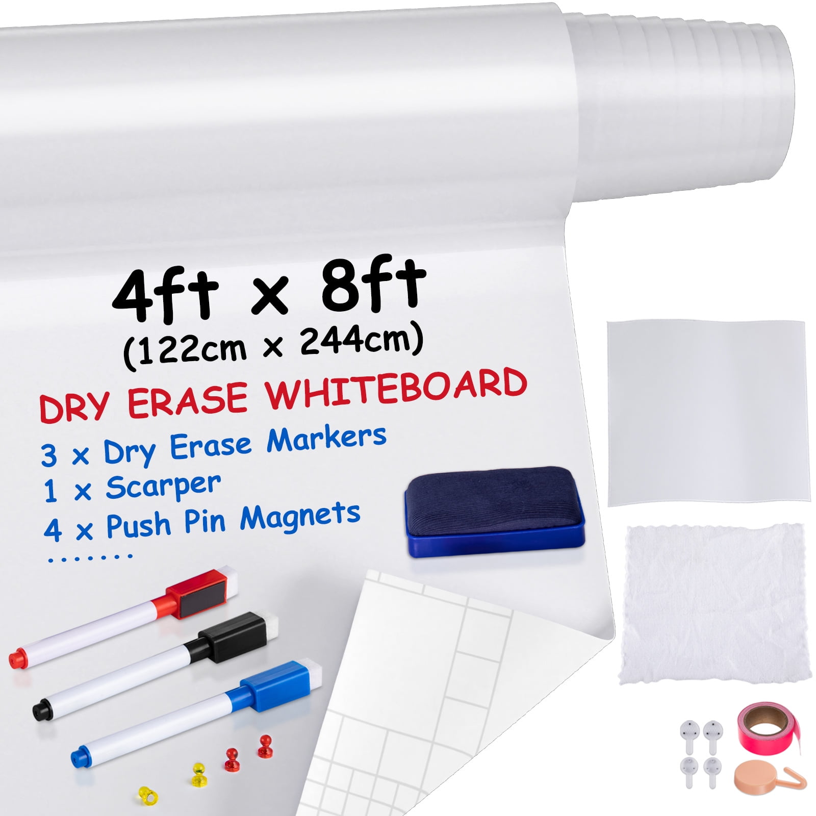 Quartet 558 Dry Erase Marker Caddy Kit Chisel Tip 8