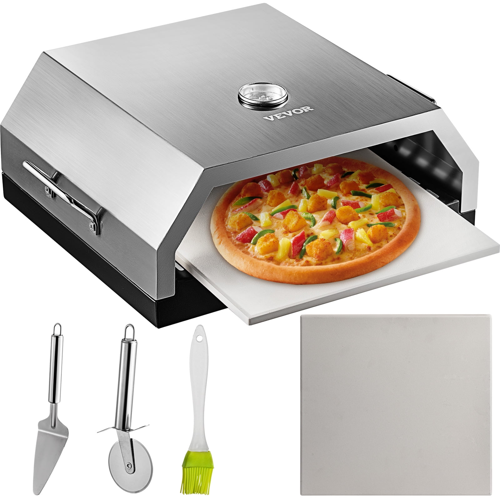 VEVOR Pizza Oven Kit with Pizza Chamber, 10 in. x 11.8 in. Pizza Peel, 13  in. Round Pizza Stone fit for 22 in. Charcoal Grill BSKXBXGPSLFJ3JT01V0 -  The Home Depot
