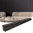thumbnail image 1 of VEVOR Wood Slat Acoustic Panels, 7.9 x 94.5 inch, MDF Accent Wooden Wall Panels for Modern Interior Wall Decor, Faux Wood Wall Board Panels for Noise Reduction, Black Oak, 1 of 9