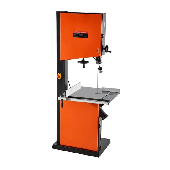 VEVOR Woodworking Bandsaw, 18-Inch, Band Saw with 2240W 3HP Motor, 16-Inch Maximum Cutting Height, 27.2 x 20 in Cast Iron Table, with 360 Work Light, Miter Gauge, Fence, Band Saw for Woodworking