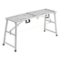 thumbnail image 1 of VEVOR Work Platform, 4 Gear Adjustable Height, Folding Alloy Steel Step Ladder, Portable Scaffolding Platform, 800 lb Load Capacity, Non-Slip Rubber Feet, Drywall Painting Stool, Cleaning & Washing, 1 of 9