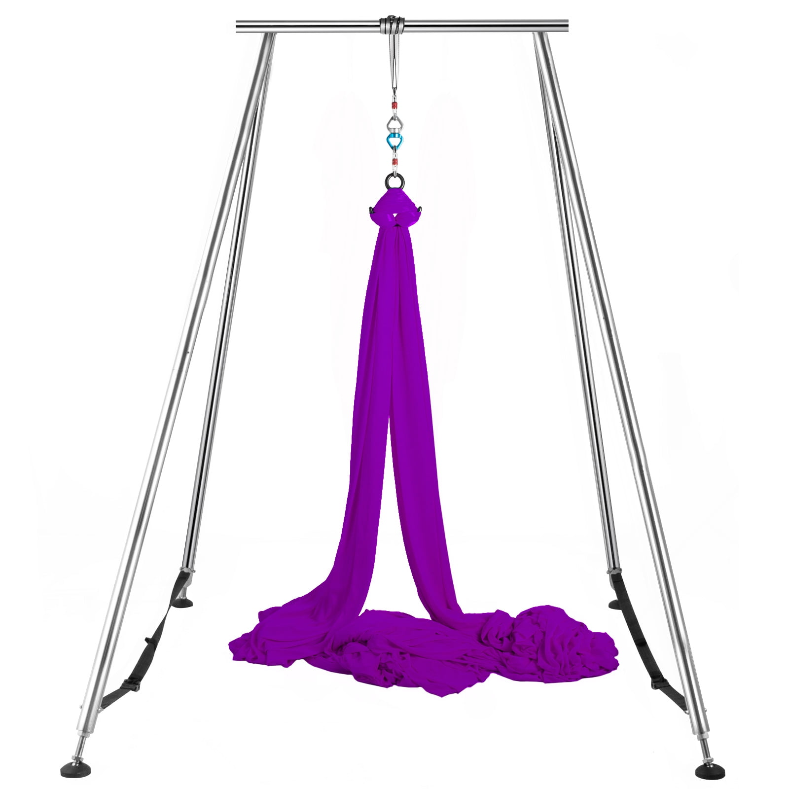 YOGABODY Yoga Trapeze Pro – Yoga Inversion Swing with Free Video Series and  Pose Chart, Purple