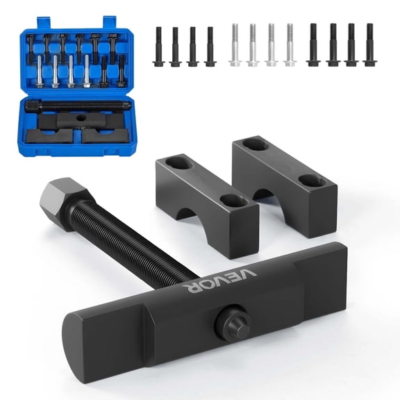 VEVOR Yoke Puller, Made for Class 6-8 Transportation Trucks and Equipment, Heavy Duty Yoke Removal Tool Kit, Automotive Yoke Puller Kit Compatible with Kenworth, Peterbilt, Freightliner, Mack, Volvo