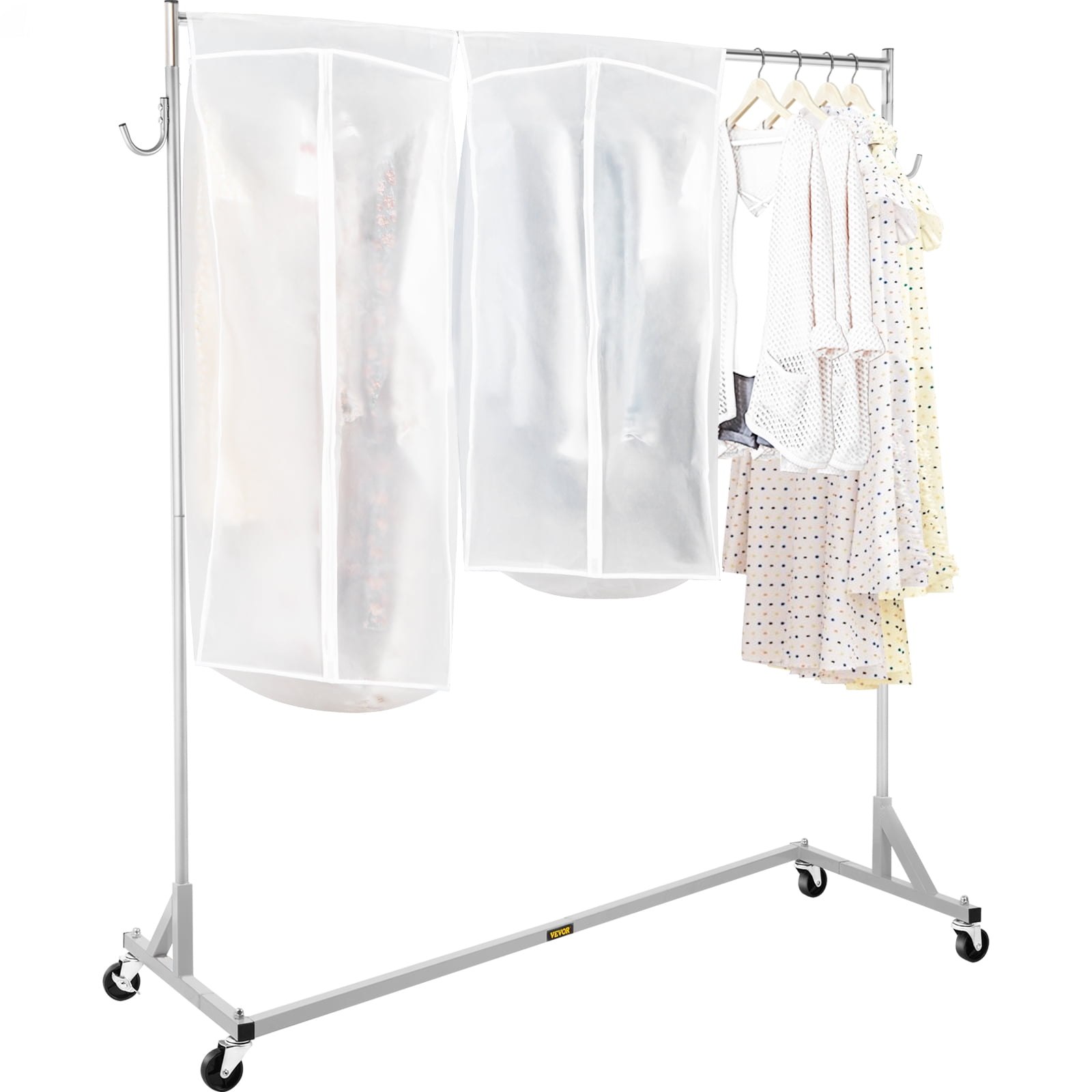 VEVOR Z Rack, Industrial Grade Z Base Garment Rack, Height Adjustable