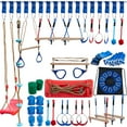 thumbnail image 1 of VEVOR Zip line Kits for Backyard 80ft, Zip Lines for Kids and Adult, Included Swing Seat, Zip Lines Brake, and Steel Trolley, Outdoor Playground Equipment, 1 of 9