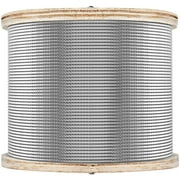 VEVORbrand 1/8" x 500ft Wire Rope Cable, Stainless Steel Rope, 7x7 Steel Wire Cable Rope 316 Marine Grade