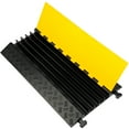 thumbnail image 1 of VEVOR 5 Channel Driveway Rubber Speed Bumps, Heavy Duty 18000 LBS, Protective Wire Cord Ramp Driveway, Traffic Speed Bumps Cable Protector, Black and Yellow, 1 of 9