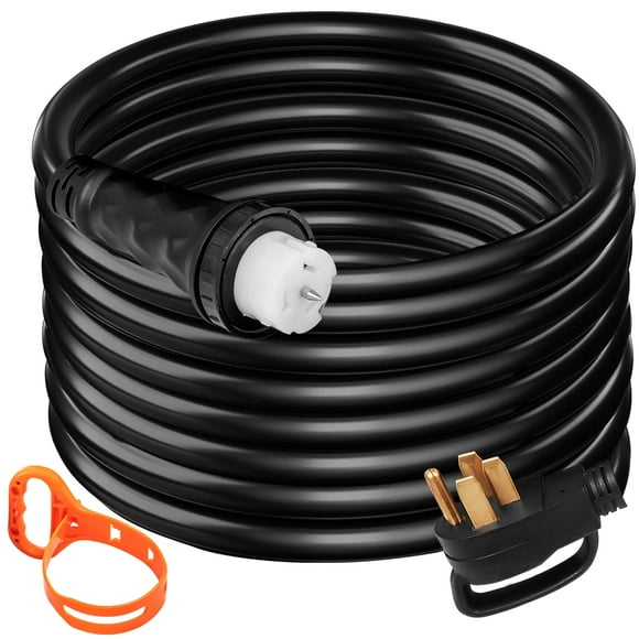 Vevor FDJYCX10FTX50ACZ1V1 10 ft. 50A Extension STW 6-3 Plus 8-1 Generator 125V to 250V Generator Power Cord