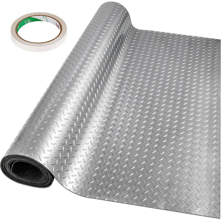 Garage Floor Mat Protector Rubber Oil Resistant 4' X 8' x1/8 Front Andy's  Carpets.