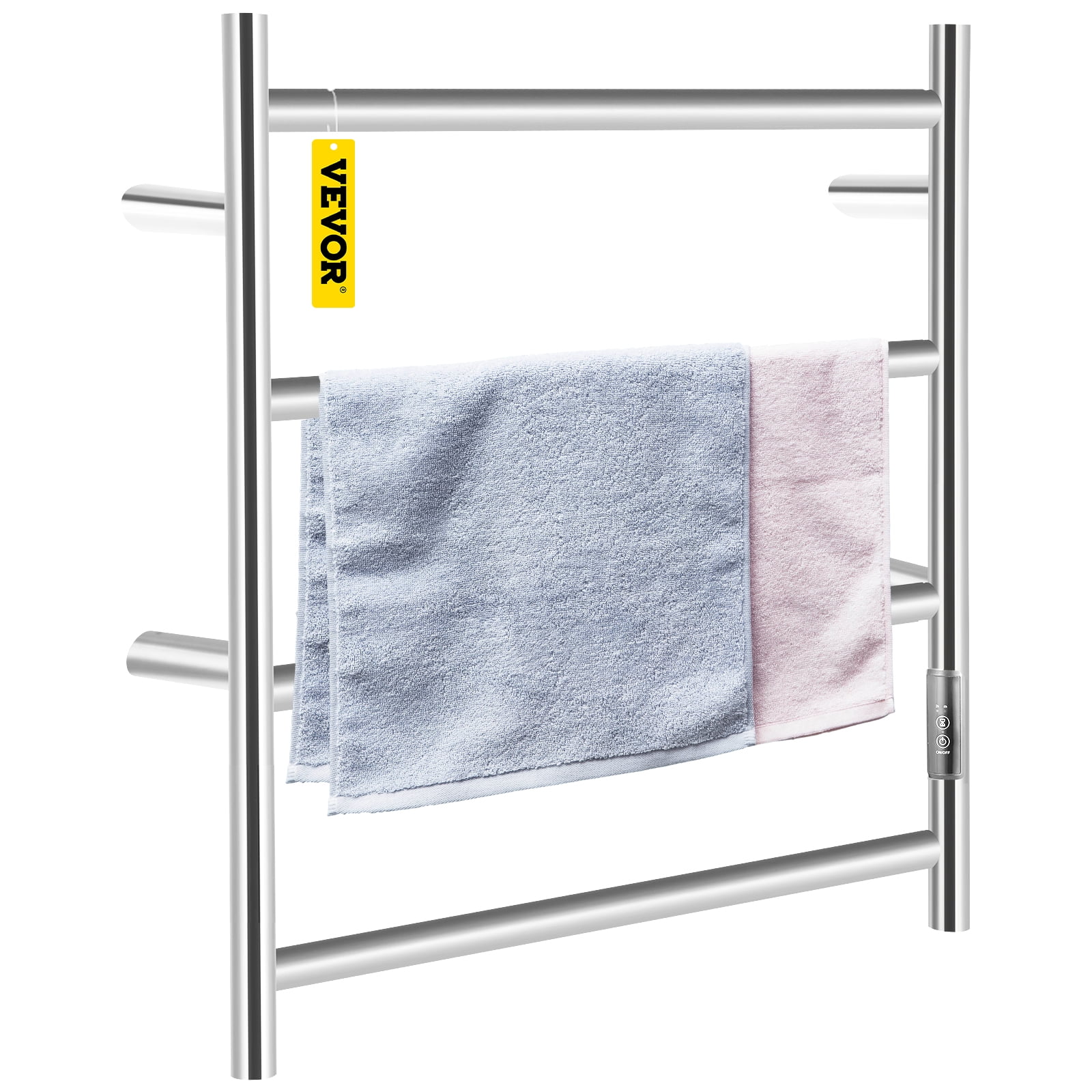 VEVOR Heated Towel Rack 6-Bar Towel Warmer Rack 23.6 x 24 in. Wall Mounted  Electric Towel Drying Rack with Timer,Matte Black MJJRJPSY6110V85NEV1 - The  Home Depot