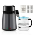 thumbnail image 1 of BENTISMbrand 4L Water Distiller Purifier Machine Countertop Stainless Steel Interior Large Water Distiller, Countertop Water Distiller Machine, Distilling Pure Water for Home, 1 of 10