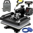 thumbnail image 1 of VEVORbrand 5 in 1 Upgrade Heat Press Machine 12 x 15 inch with FCC&CE Quality-Safety Certification Heat Press 800W Combo Multifunctional Sublimation 360° Rotation Heat Press Shirt Printing Machine, 1 of 10