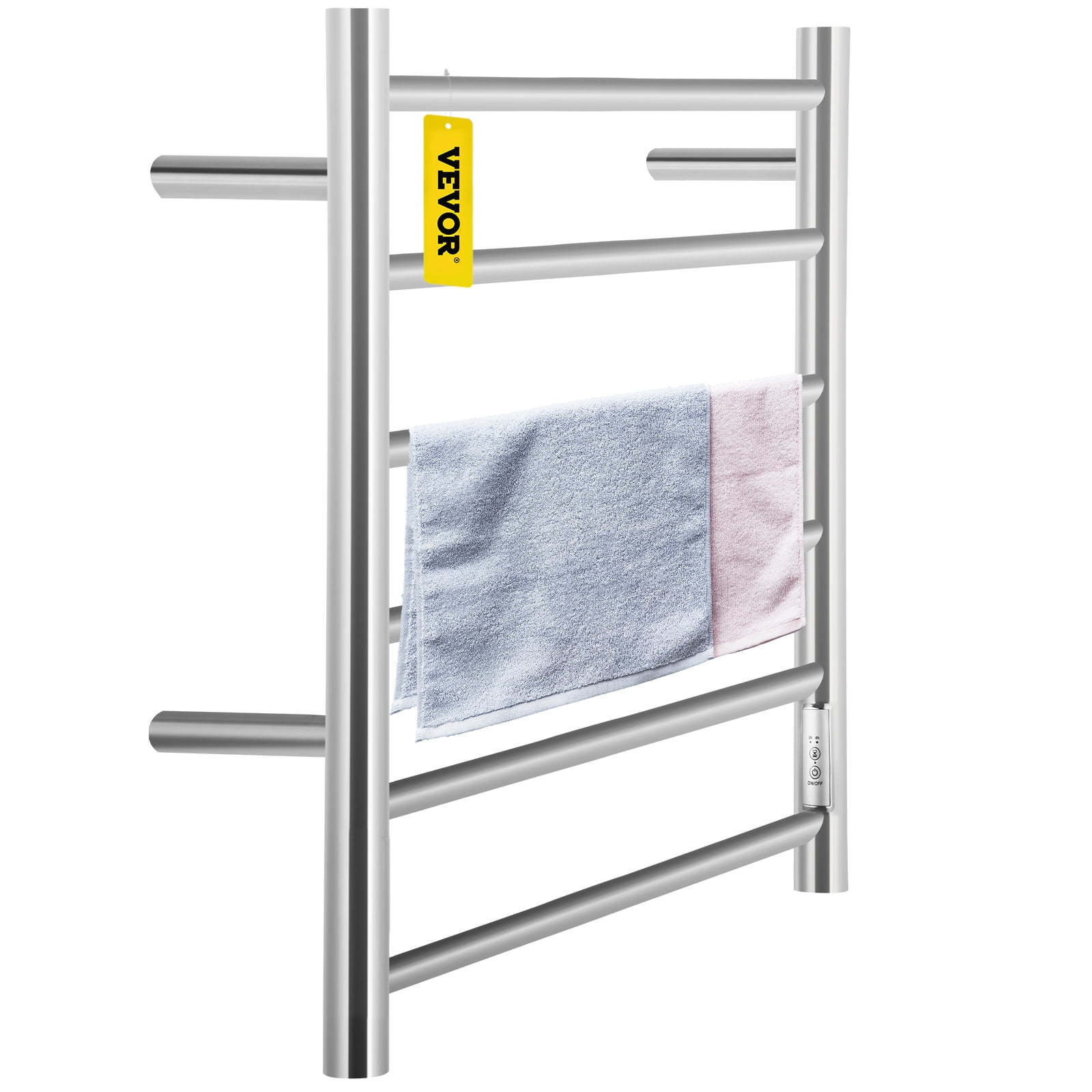 VEVORbrand 6 Bar Heated Towel Rack, Electric Towel Heater Warmer w
