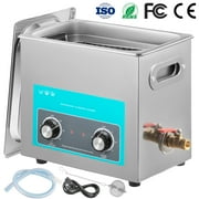 VEVORbrand 6L Ultrasonic Cleaning Machine 304 Stainless Steel Professional Knob Control Cleaners with HeaterTimer for Jewelry Watch Glasses Circuit Board Dentures Small Parts Dental Instrument