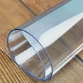 thumbnail image 1 of BENTISM 96" x 46" Clear Table Cover Protector, 2mm Thick Clear Desk Protector Table Pads, Plastic Tablecloth for Dining Room Table, 1 of 8