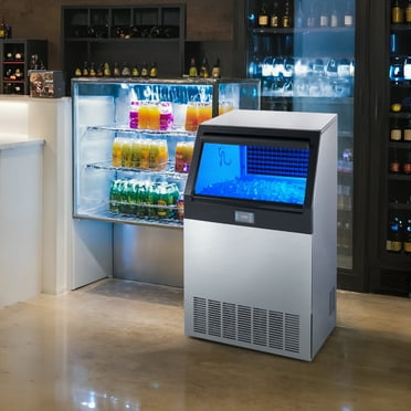 VEVORbrand Commercial Ice Maker 265LBS/24H with 121 LBS Bin, Advanced Intelligent LCD Panel,SECOP Compressor,Air-Cooled,Include 2 Water Filters,Water Drain Pump,2 Scoops