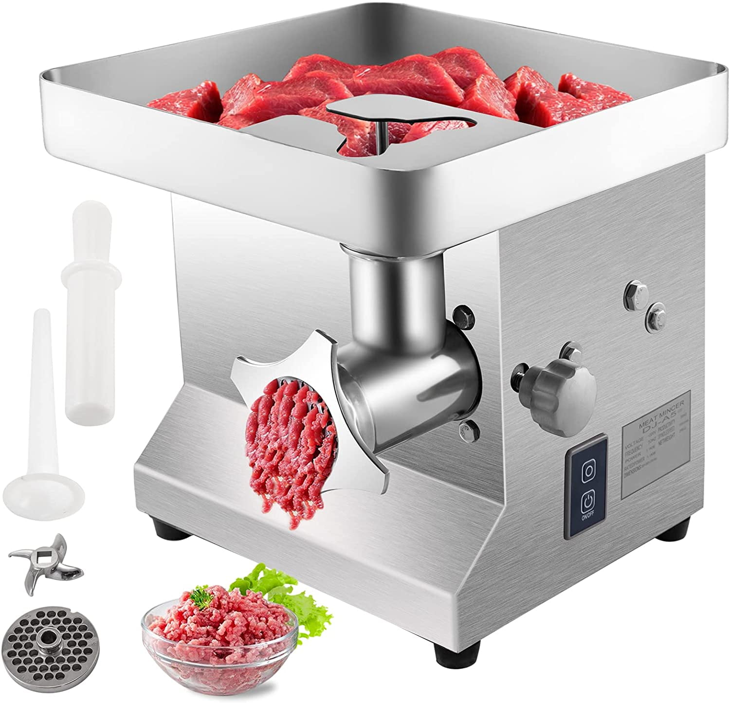 VEVORbrand Electric Meat Grinder 551lbs/hour 850W, Meat Grinder Machine  1.16 HP,Electric Meat Mincer with 2 Grinding Plates, Sausage Kit Set Meat  Grinder Heavy Duty Home Kitchen & Commercial Use Red 