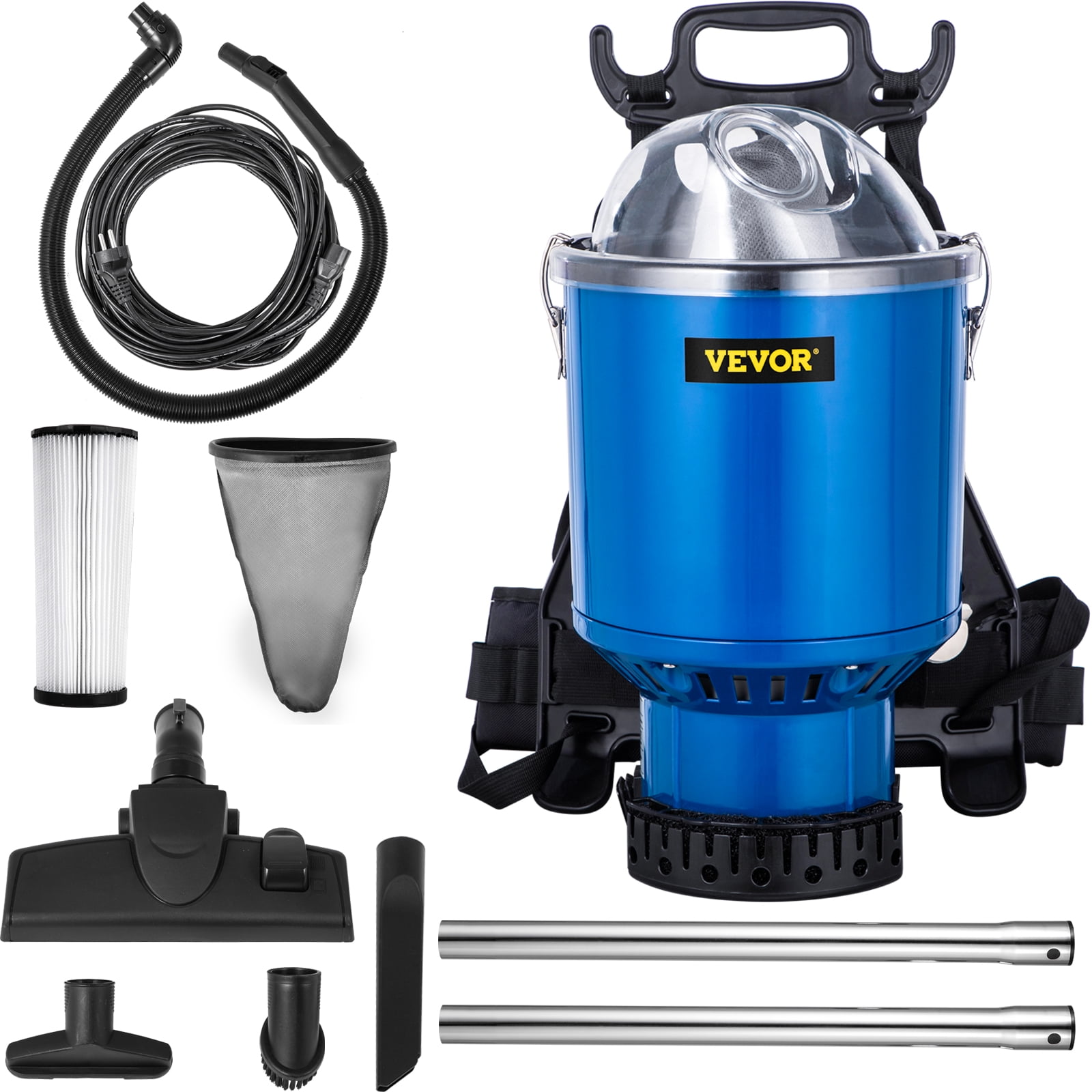VEVOR Dust Extractor, 8 Gallon Wet & Dry HEPA Filter, Automatic Dust  Cleaning, 1200W Powerful Motor Vacuum Cleaner,Heavy-Duty Shop Vacuum with  Attachments, VE…